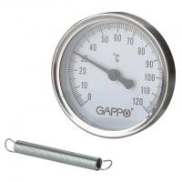 Термометр биметаллический накладной Gappo 1/2" 0-120℃